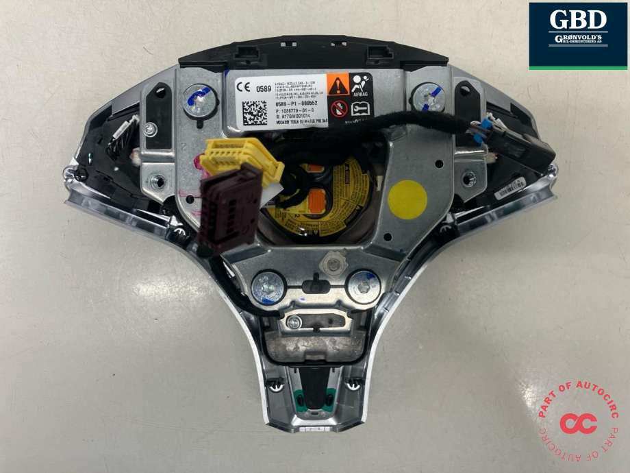 Airbag rattpute til Tesla Model X 2016-->> (TAKATA|1456168-S1-D|1036779-01-C|0589-P1-000552)