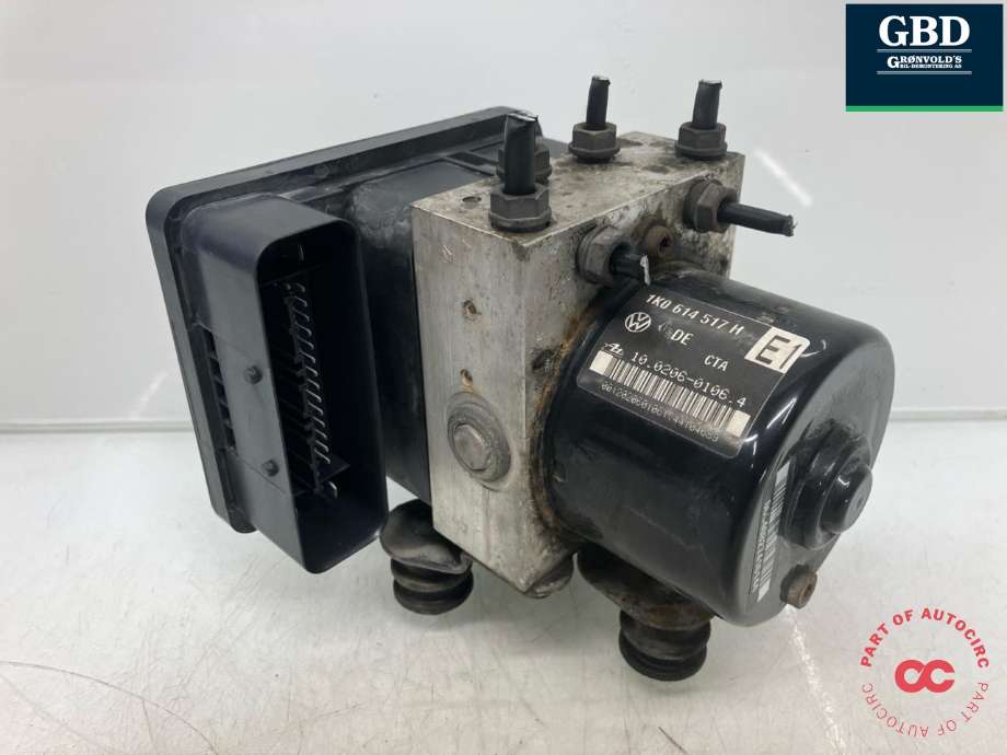 ABS sentral til VW Touran 2003-2006 (Type I, Fase 1)  (ATE|1K0 614 517 H|1K0 614 517 H  BEF|1K0 907 379 K)