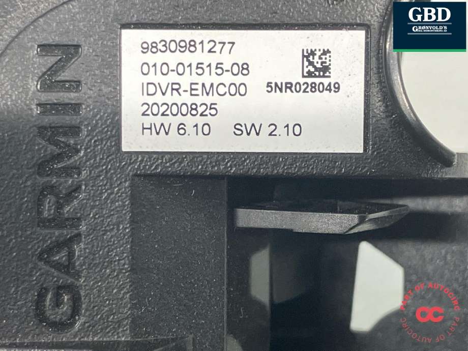 Kamera til Citroën ë-C4 2020-->> (GARMIN|98 309 812 XT|98 309 812 77|010-01515-08| 5NR028049)