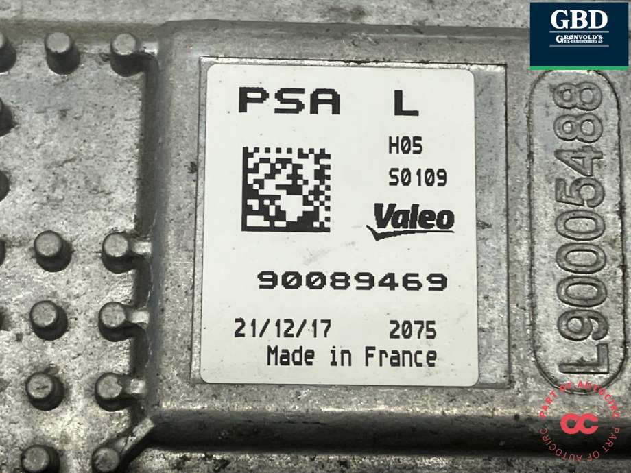 Styreenhet LED til Peugeot 3008 2016-->> (Type II)  (16 168 793 80|90089469|)