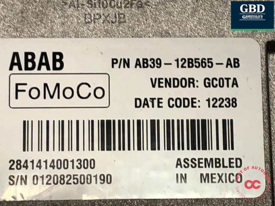 Styreenhet girkasse til Ford Ranger 2012-2015 (1725638|AB39-12B565-CA|AB39-12B565-AB)
