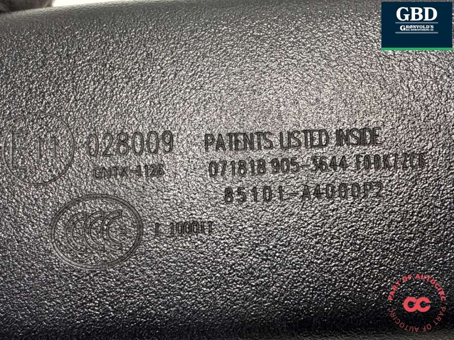 Speil innvendig til Kia Soul 2014-2019 (Type II) (85101A 4000|85101-A4000P2|)