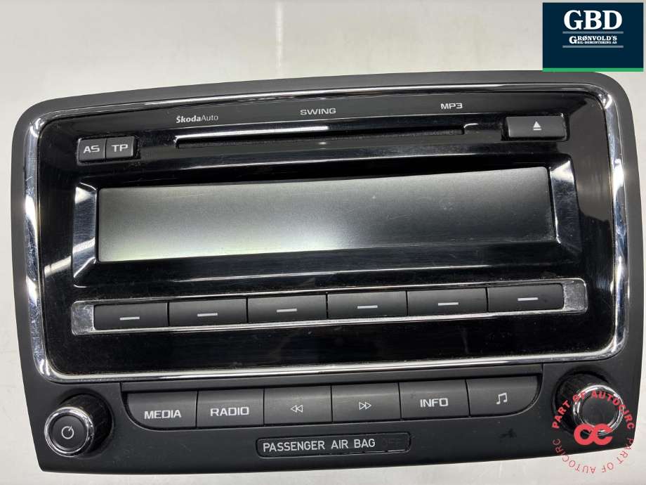 Bilstereo til Škoda Superb 2008-2015 (Type II) (3T0 035 161|3T0 035 161 B|SK-3T0035161)