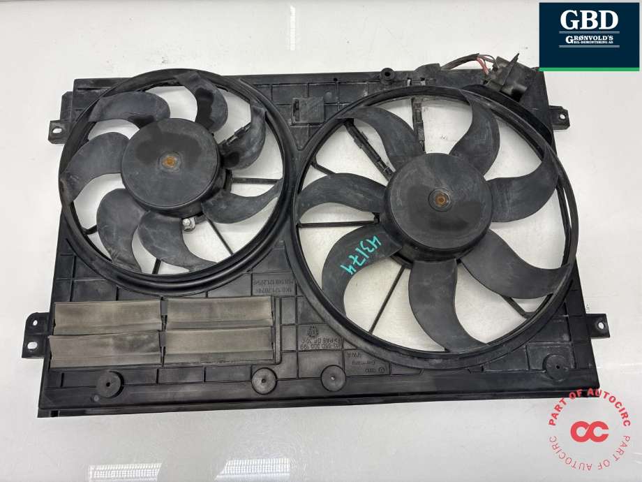 Kjølevifte elektrisk til Škoda Superb 2008-2015 (Type II) (1K0 959 455 FR |1K0 959 455 FE | 1K0 959 455 CR |1K0 959 455 ET|1K0 959 455 DT |1K0 959 455 FR| 1K0 121 207 BC)