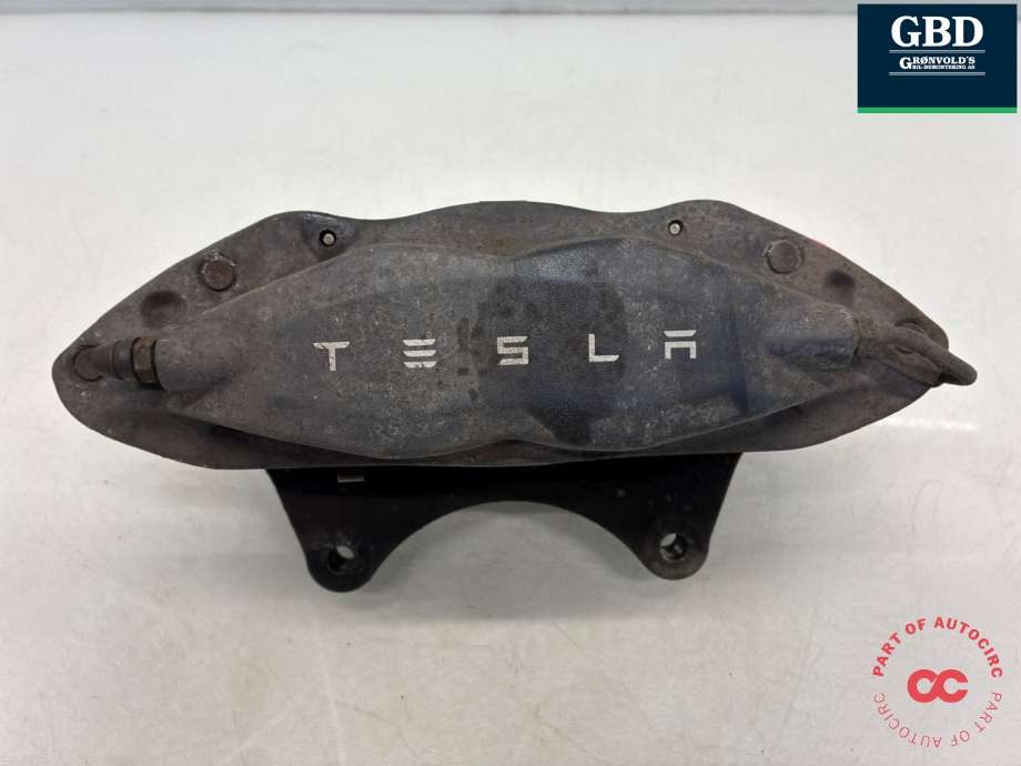Bremsecaliper venstre foran til Tesla Model S 2013-2016 (Fase 1)  (1003160-00-D|1003160-00-B | 1003160-00-C |1007794-00-C |1042639-00-B | 1042639-00-C|1042639-00-D | 1042639-00-E |1042639-00-F | 1042639-98-E)