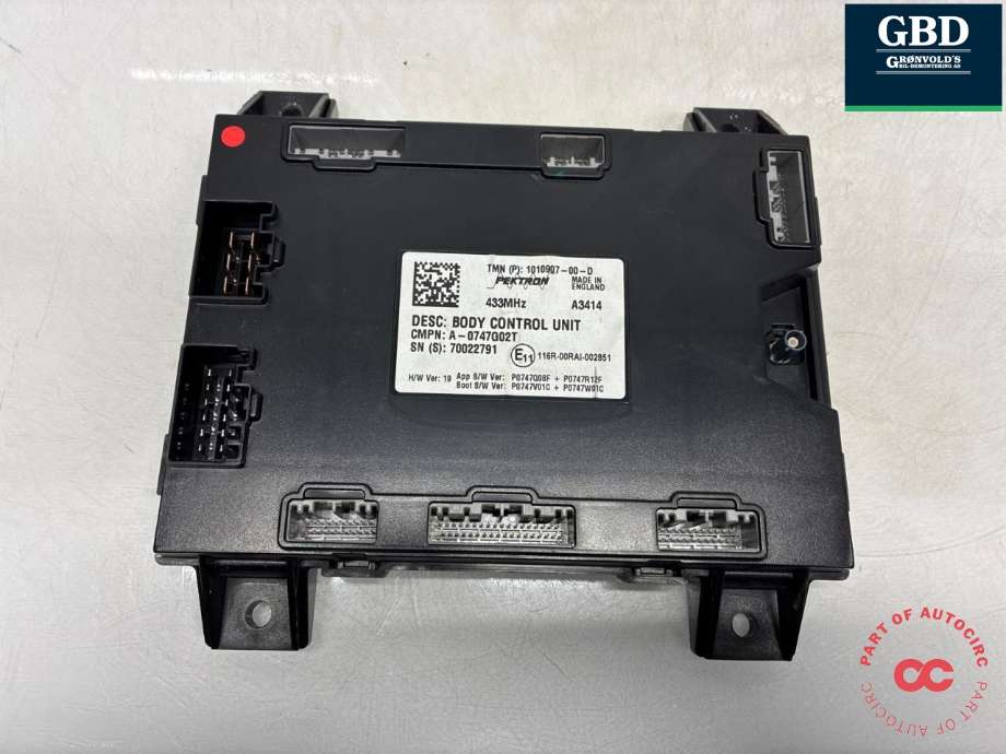 Styreenhet comfort (BCM) til Tesla Model S, 2013-2016 (Fase 1) (1010907-00-G)