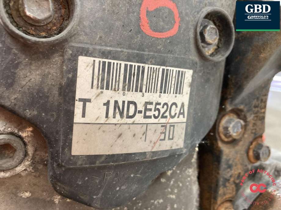 Motor diesel til Toyota Auris 2007-2010 (Type I, Fase 1)  (1ND-TV|1900033260|)
