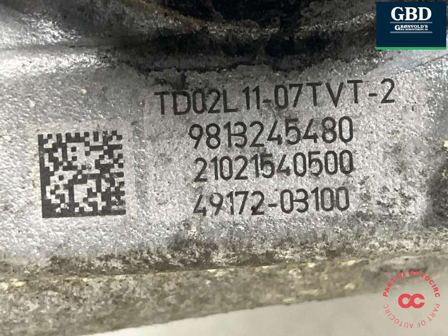 Turbo til Citroën Berlingo 2019-->> (Type III)  (98 132 454 80|16 318 872 80|49172-03100)