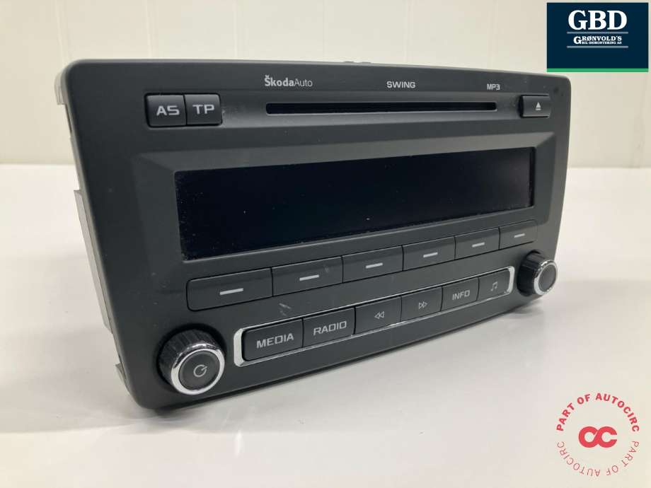 Bilstereo til Škoda Yeti, 2009-2013 (Fase 1)  (1Z0 035 161 M)