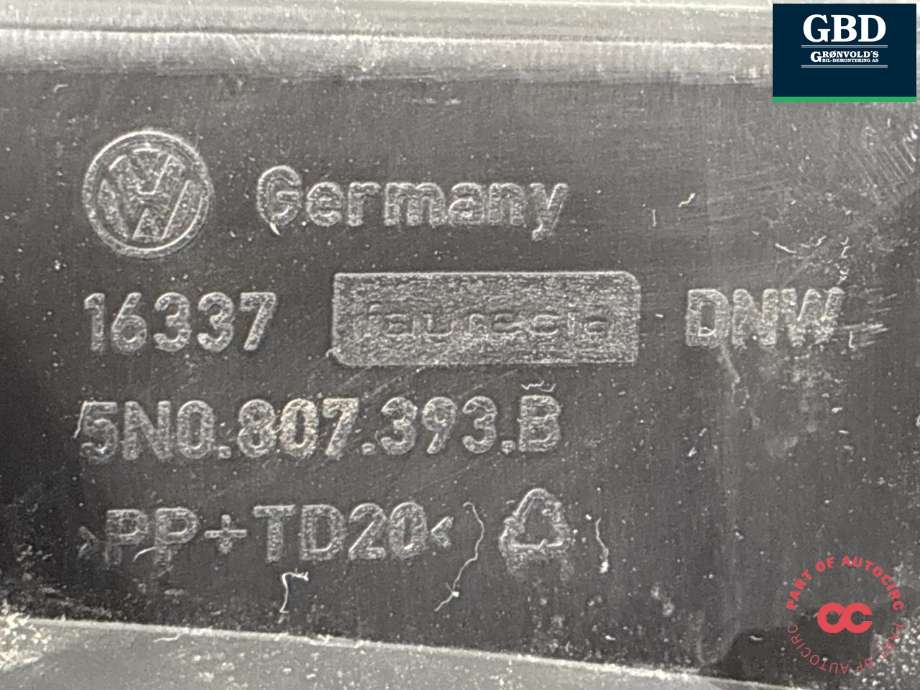 Støtfanger bak feste til VW Tiguan 2011-2016 (Type I, Fase 2)  (5N0 807 393 E|5N0 807 394 D|5N0807393B)
