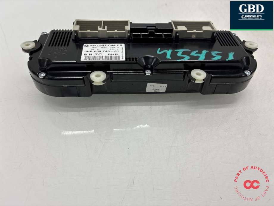 Varmeapparat betjening til VW Tiguan 2011-2016 (Type I, Fase 2)  (5K0 907 044 HB|5K0 907 044 HB ZJU|5K0907044ES)