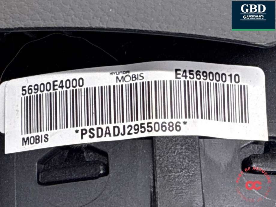 Airbag rattpute til Kia Soul 2014-2019 (Type II) (56900E 4000|)