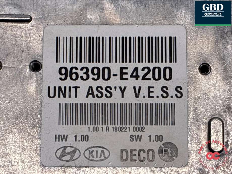 Styreenhet diverse til Kia Soul 2014-2019 (Type II)  (96390E4200|96390-E4200|)