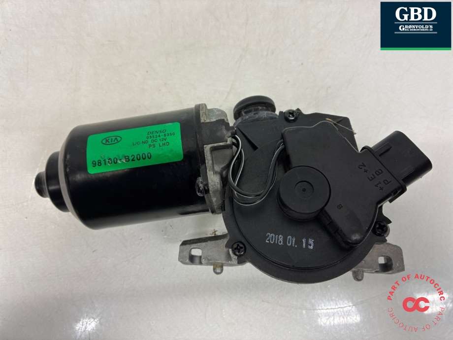 Viskermotor frontrute til Kia Soul 2014-2019 (Type II) (98110B 2000|98100-B2000|)