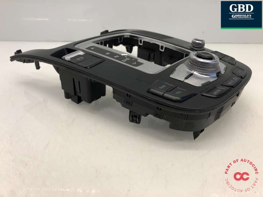 Bilstereo navigasjon betjeningspanel til Audi Q5 2012-2017 (Type I, Fase 2)  (8T0 919 611 K|8T0 919 611 K  WFX|)