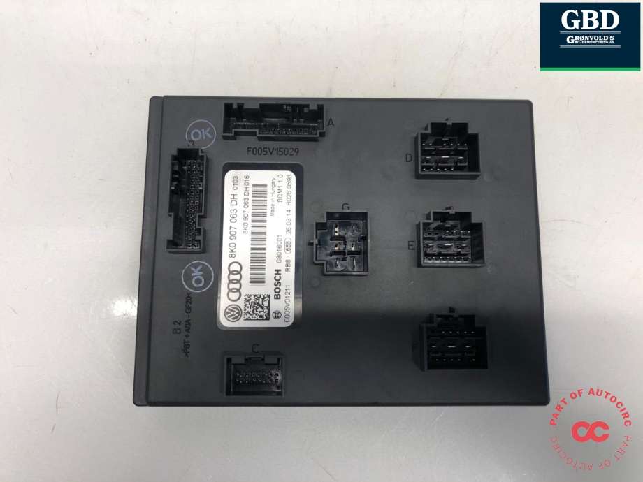 Styreenhet comfort (BCM) til Audi Q5 2012-2017 (Type I, Fase 2)  (8K0 907 064 KJ|8K0 907 064 JJ|8K0 907 063 DH)