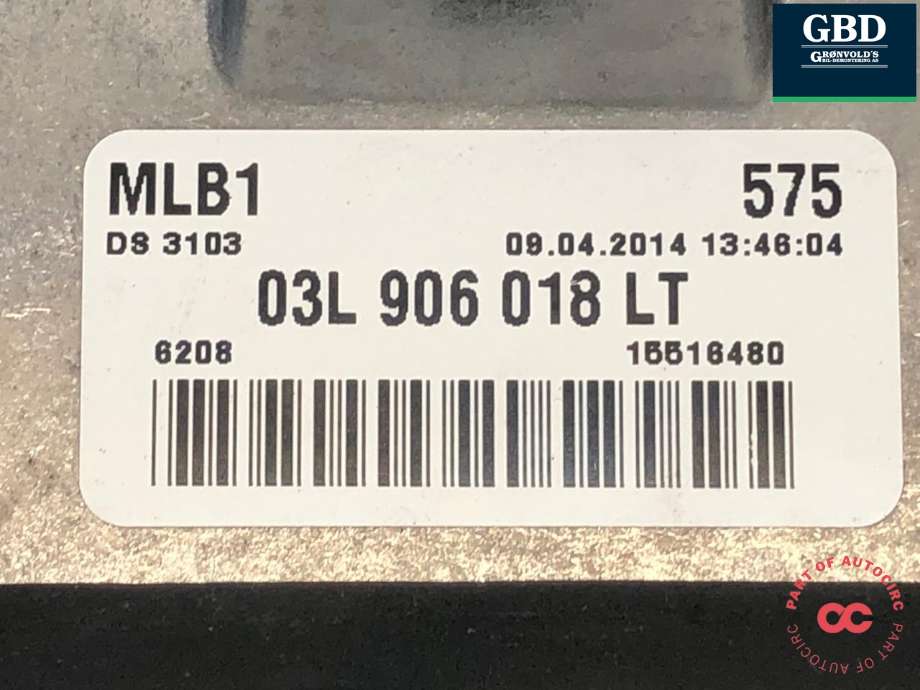 Styreenhet motor til Audi Q5 2012-2017 (Type I, Fase 2) (03L 906 018 LT|)