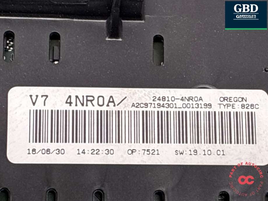 Instrumentpanel til Nissan Leaf 2011-2017 (Type I) (248104NR0A|)