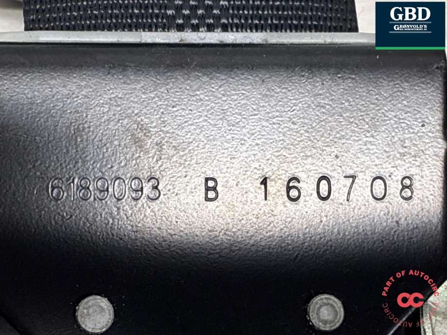 Sikkerhetsbelte foran høyre til Nissan Leaf 2011-2017 (Type I)  (868843NF5B|6189093 B 160708|)