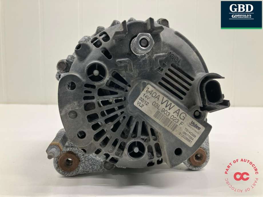 Dynamo diesel til Škoda Octavia 2009-2013 (Type II, Fase 2)  (03L 903 023 F|03L 903 023 FX|)