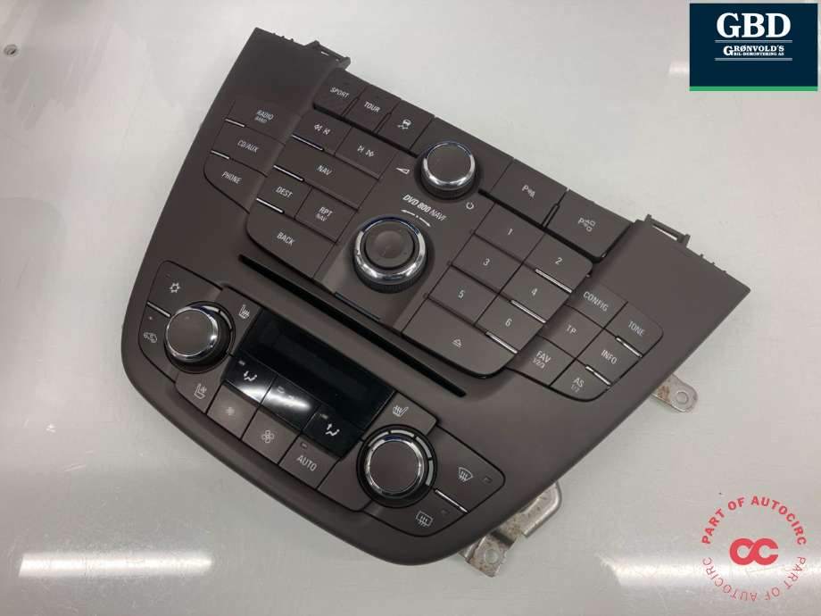 Bilstereo navigasjon betjeningspanel til Opel Insignia A, 2009-2014  (13277913)