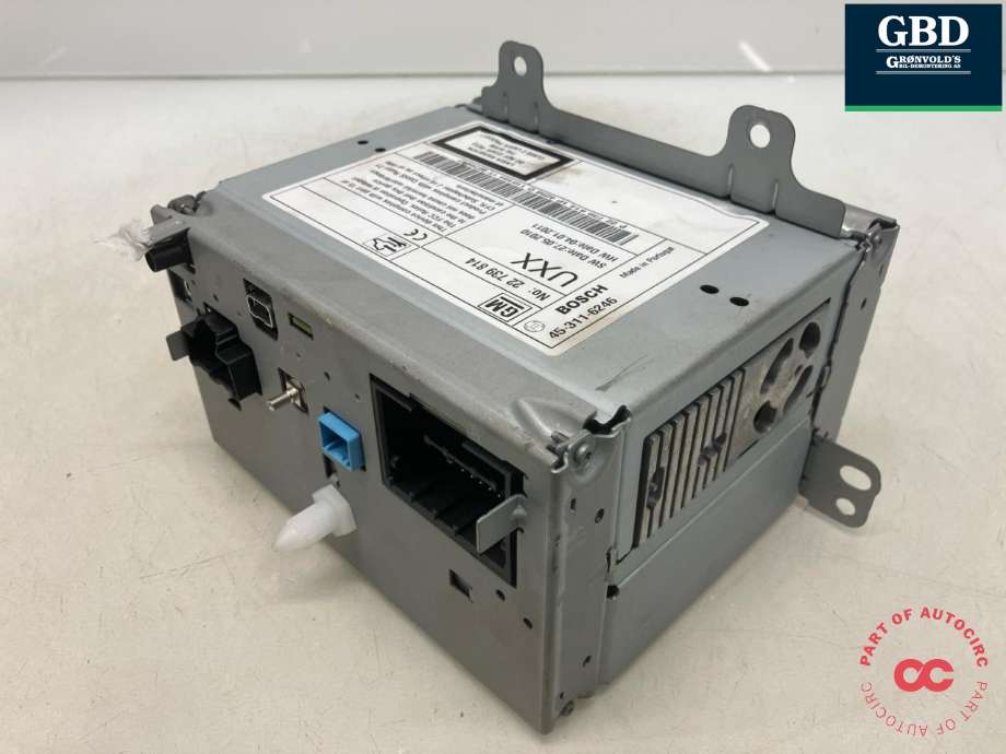 Bilstereo navigasjon til Opel Insignia A 2009-2014 (BOSCH|22739814|22790016|45-311-6246| 7 612 034 258)