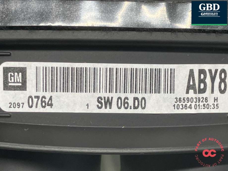 Instrumentpanel til Opel Insignia A 2009-2014  (22783072|13340280|20970764)