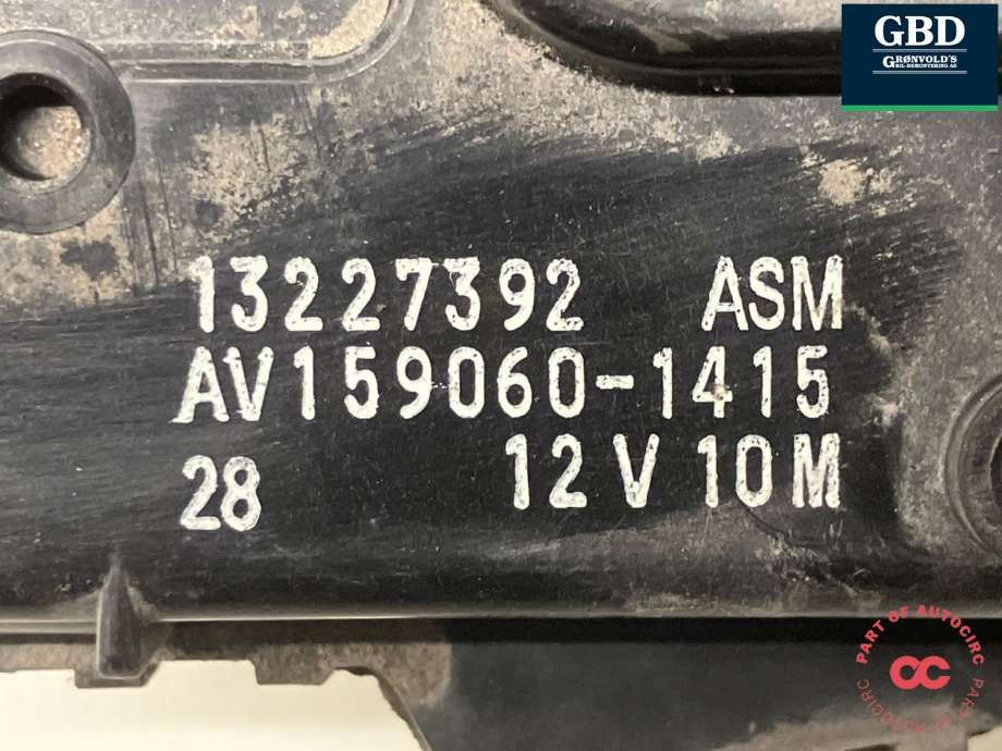Viskermotor frontrute til Opel Insignia A 2009-2014  (13277077|13227392|AV159060-1415)