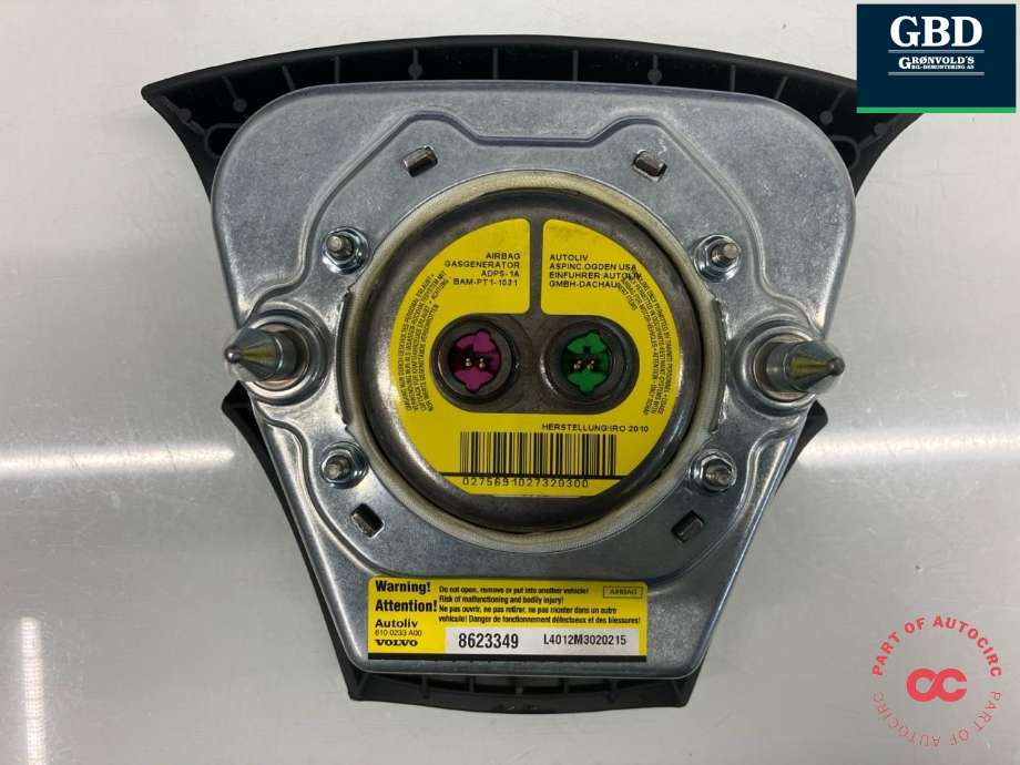 Airbag rattpute til Volvo C30 2010-2012 (Fase 2)  (31332807|8623349|610 0233 A00)