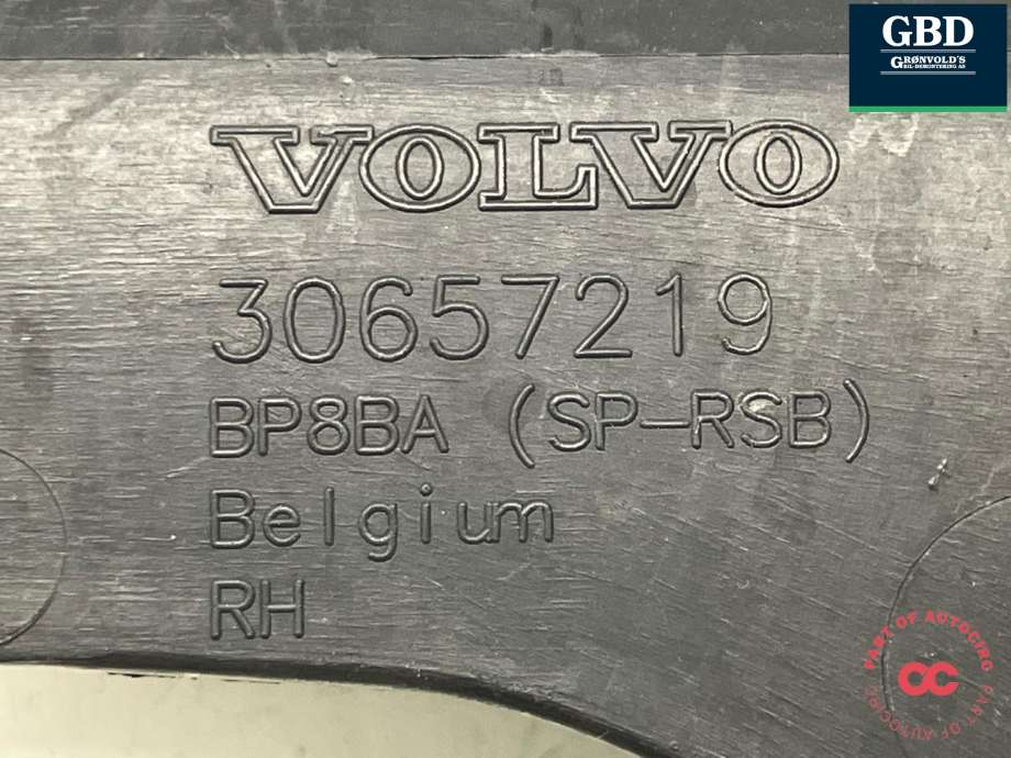 Støtfanger bak feste til Volvo C30 2010-2012 (Fase 2)  (31265650|31265679|30657219)