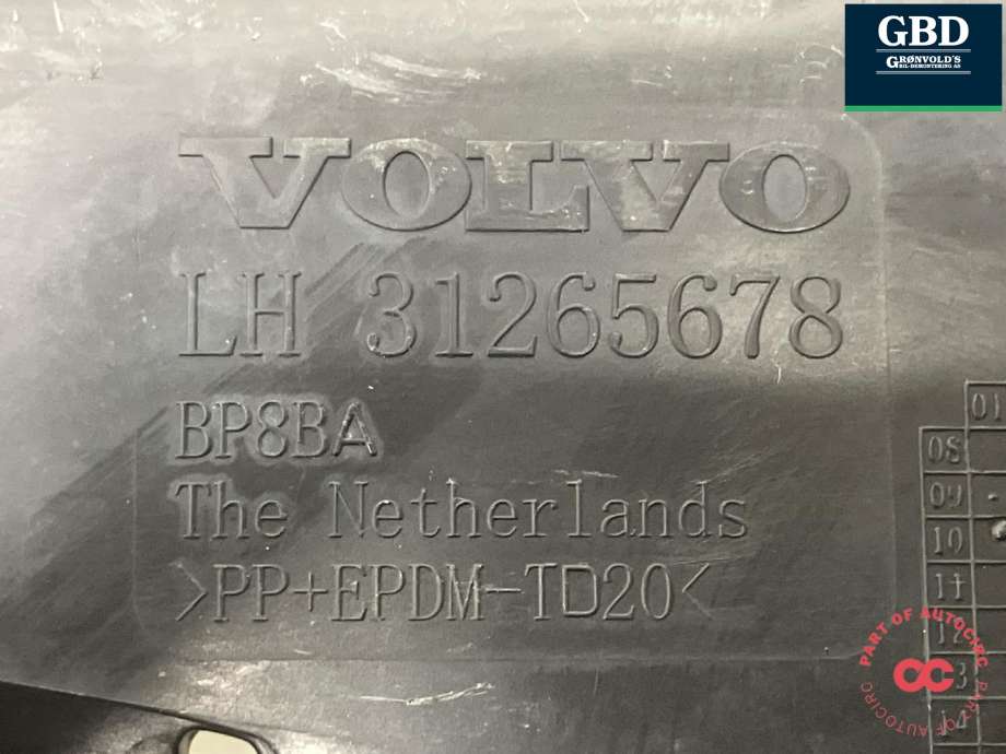 Støtfanger bak feste til Volvo C30 2010-2012 (Fase 2)  (31265649|31265678|31323158)