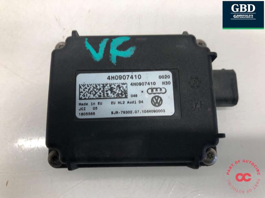 Styreenhet diverse til Audi A8 2010-2013 (Type III, Fase 1) (4G0 907 410|4H0907410|)