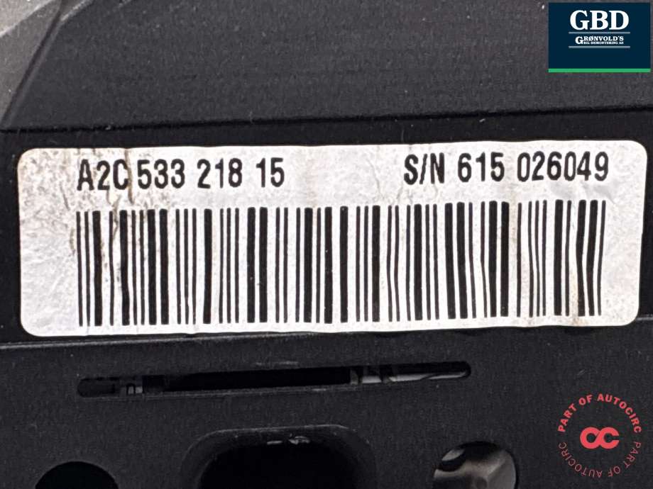Instrumentpanel til BMW 3-Serie 2005-2011 (E90/E91/E92/E93) (E90/E91/E92/E93) (62 10 9 316 119|A2C 533 218 15|615 026049)