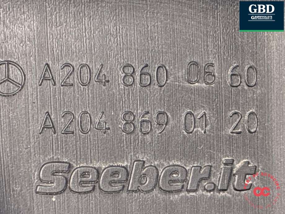 Spylertank foran til Mercedes C-Klasse 2007-2011 (Fase 1) (W204) (W204) (A 204 869 13 20|A 204 869 07 20| A 204 869 01 20|A 204 860 06 60)