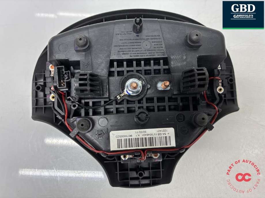 Airbag rattpute til Peugeot 308 2011-2013 (Type I, Fase 2)  (4112 QQ|96758003ZD|)