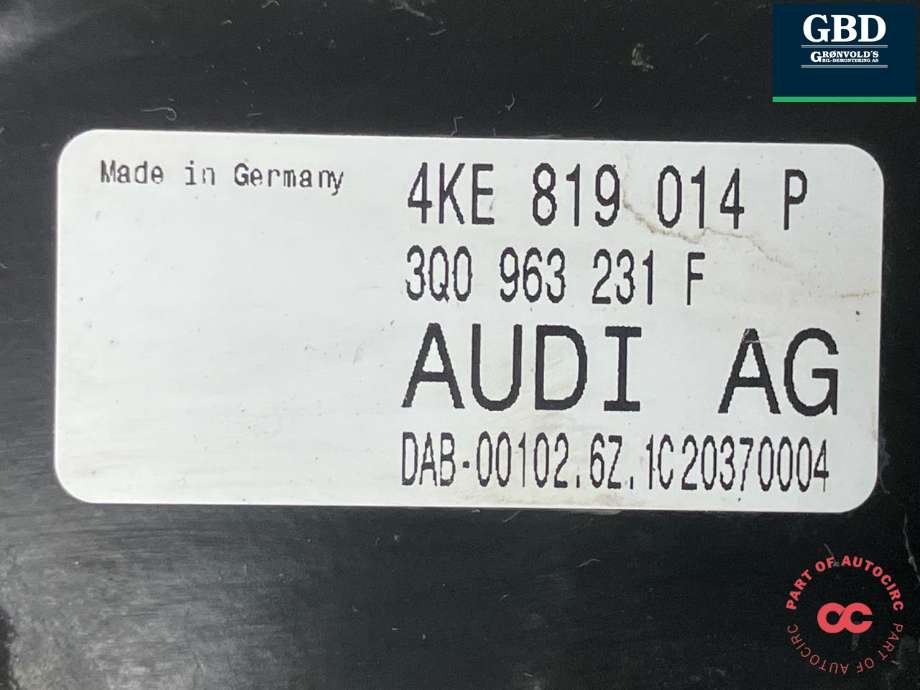 Varmeapparat PTC-heater til Audi e-tron 2018-->> (3Q0 963 231 F|4KE 819 014 P|)
