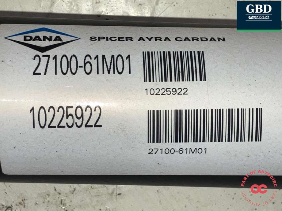 Mellomaksel til Suzuki SX4 S-CROSS 2013-->> (Type II) (DANA|27100-61M00-000|27100-61M01|10225922)
