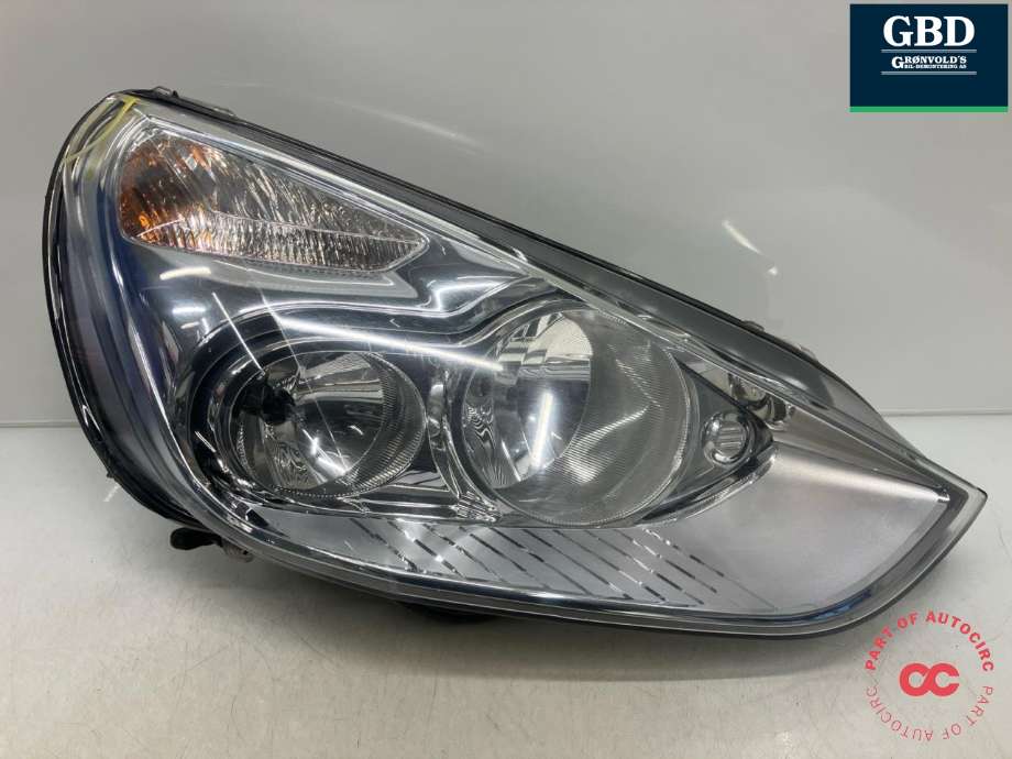 Frontlykt høyre halogen til Ford S-Max 2010-2015 (Type I, Fase 2) (HELLA|1791503|6M21-13W029-AL|6M21-13W029-AK| 1EJ 009 250-02)