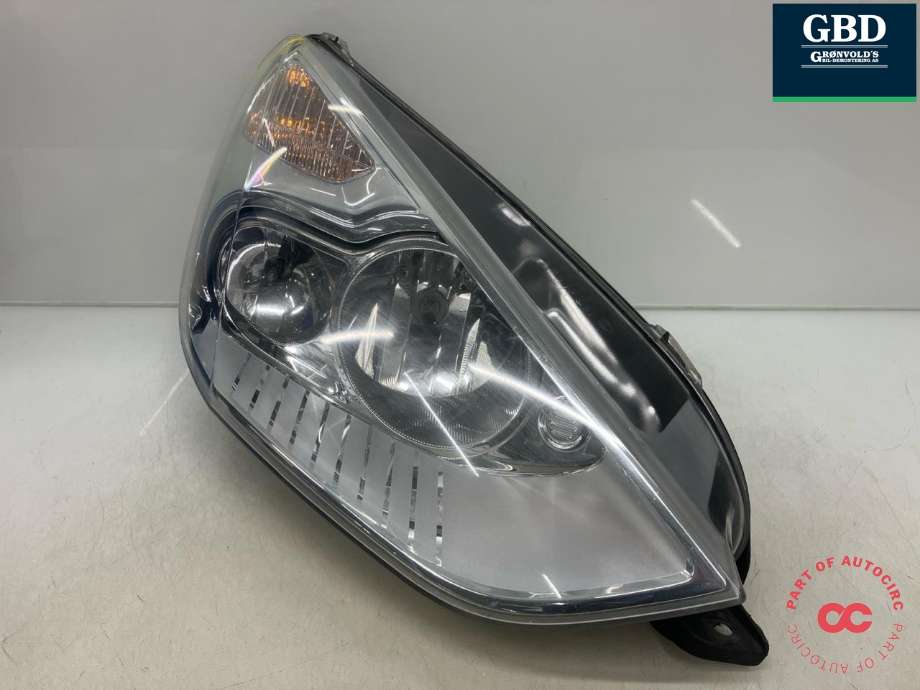 Frontlykt høyre halogen til Ford S-Max 2010-2015 (Type I, Fase 2) (HELLA|1791503|6M21-13W029-AL|6M21-13W029-AK| 1EJ 009 250-02)