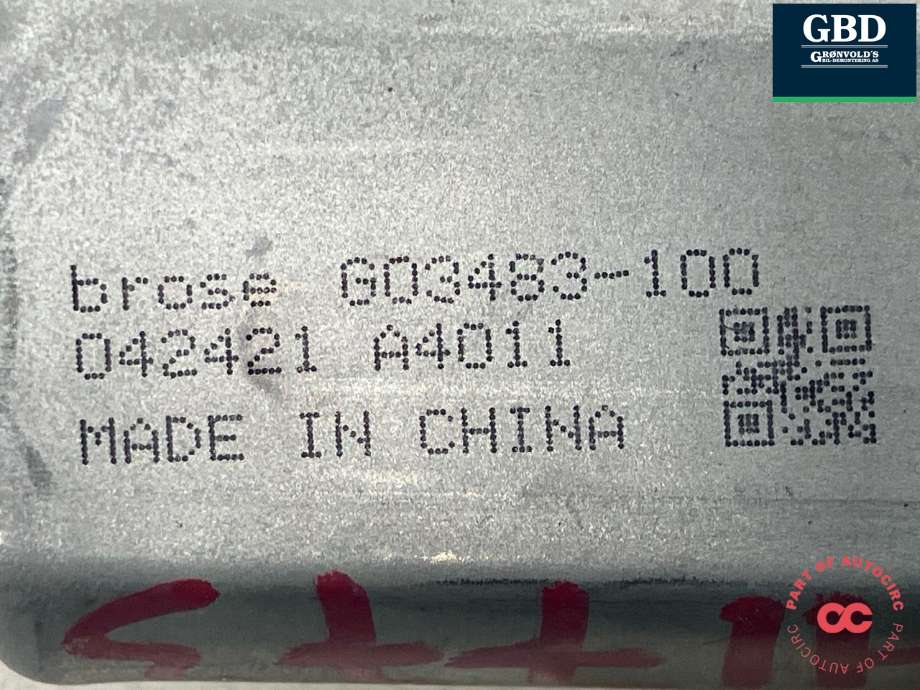 Ruteheis, kun motor, venstre bak til Tesla Model Y 2021-2024 (Type I)  (1634425-00-A|1526797-00-B | 1526797-00-E |1526797-00-D |1526797-00-E|1634425-00-B | 1814425-00-A |2005487-00-A| G03483-100)