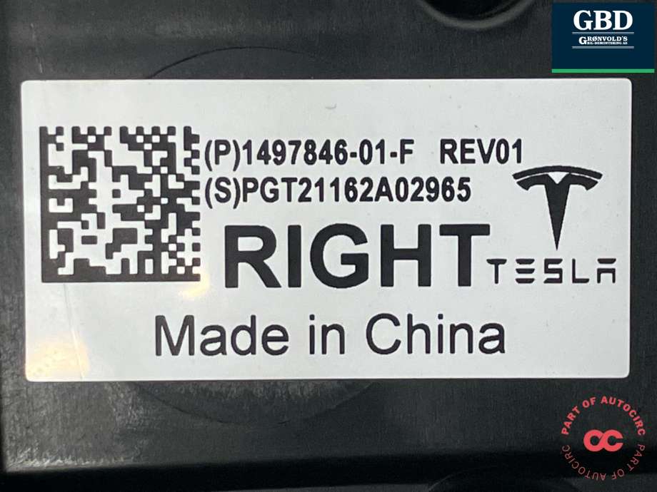 Styreenhet comfort (BCM) til Tesla Model Y 2021-2024 (Type I) (1497846-01-F|1497846-02-F|)