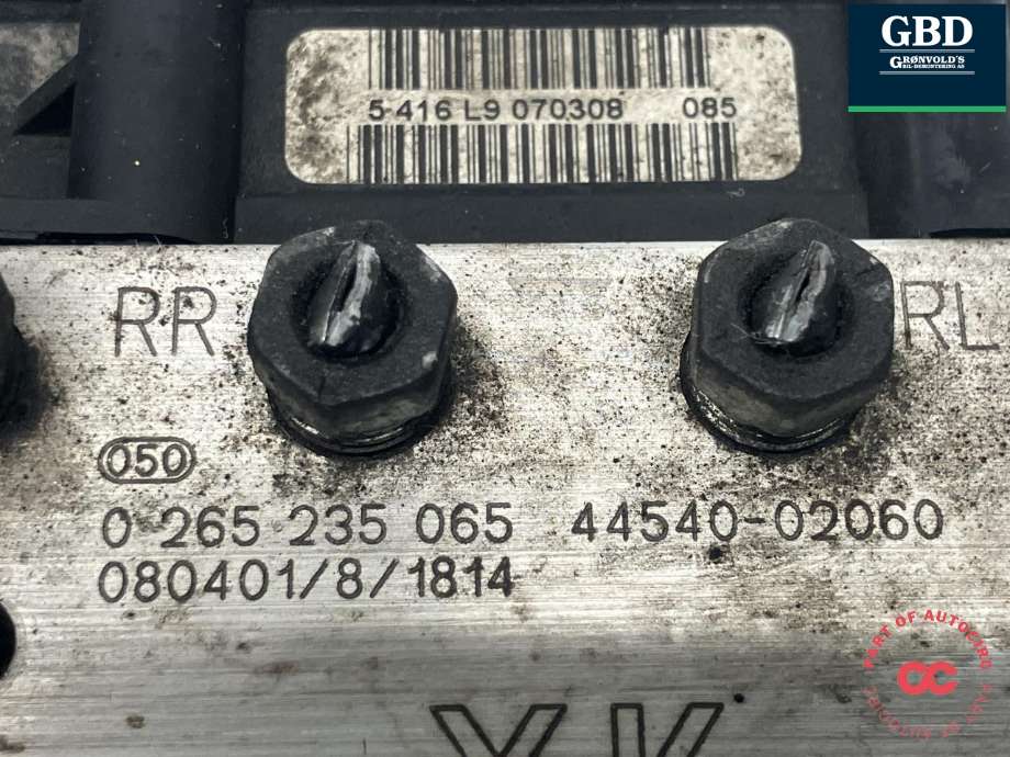 ABS sentral til Toyota Auris 2007-2010 (Type I, Fase 1) (4405002160|44540-02060|0 265 235 065)