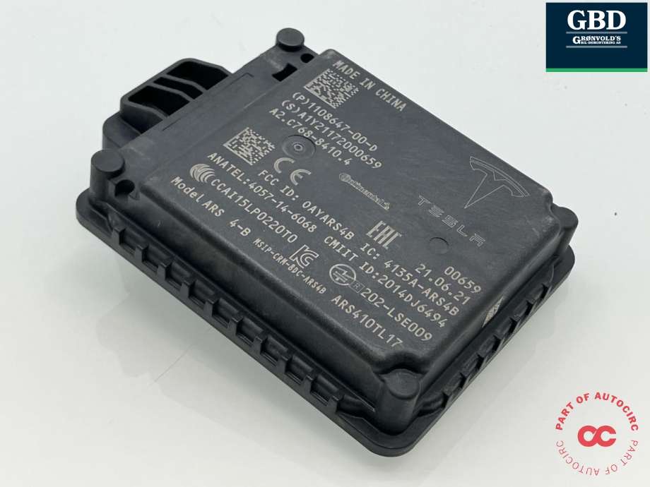 Sensor radar til Tesla Model Y 2021-2024 (Type I) (1108647-00-D|1108647-00-H|)