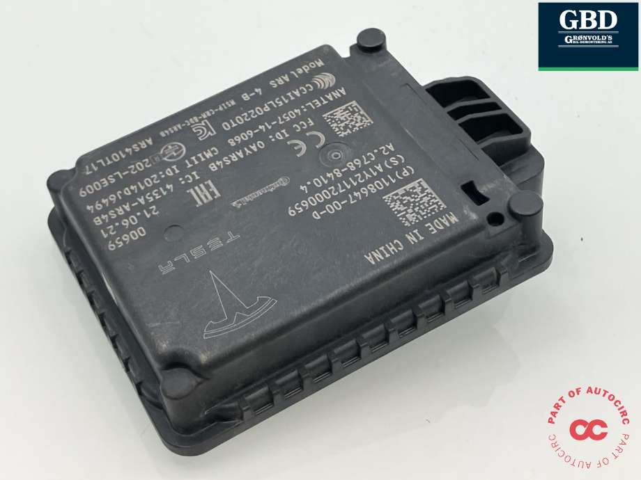 Sensor radar til Tesla Model Y 2021-2024 (Type I) (1108647-00-D|1108647-00-H|)