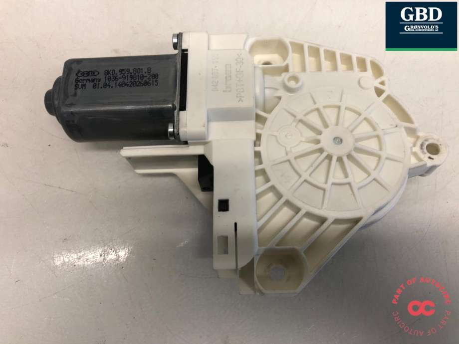 Ruteheis, kun motor, venstre foran til Audi Q5 2012-2017 (Type I, Fase 2) (8K0 959 801 B|)