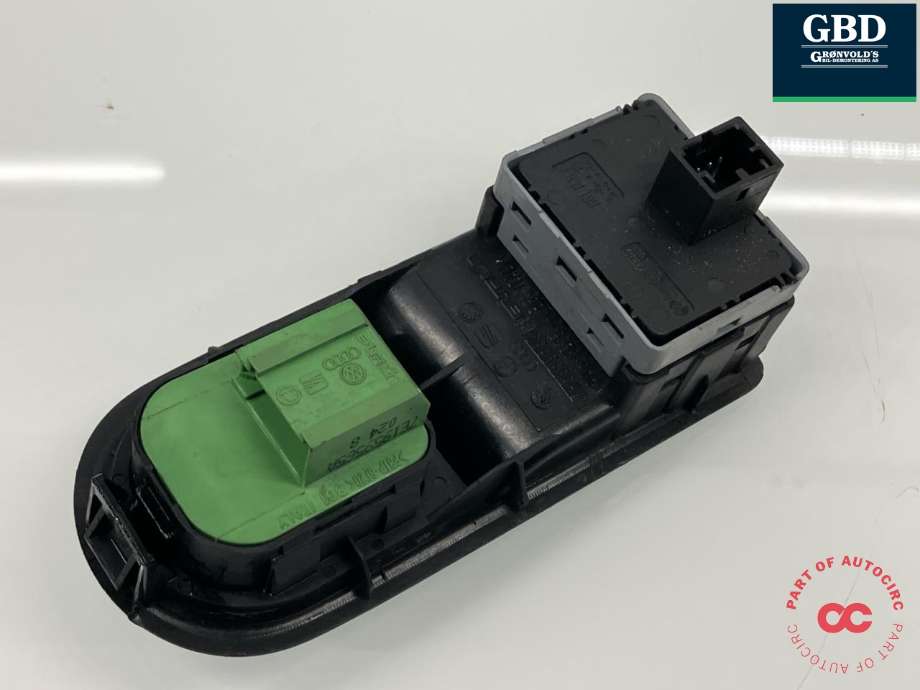 Bryter ruteheis førerdørspanel til VW Transporter / Caravelle 2003-2009 (Fase 1) (T5) (T5) (7E0 959 855 A|7E0 959 855 B 9B9|7E0 959 855 A 9B9 | 7H5959539)