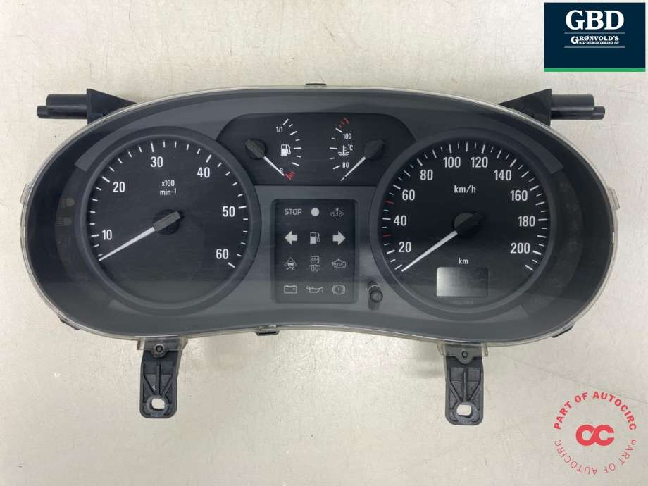 Instrumentpanel til Opel Vivaro A 2001-2006  (93852115|93851191|P8200279068)