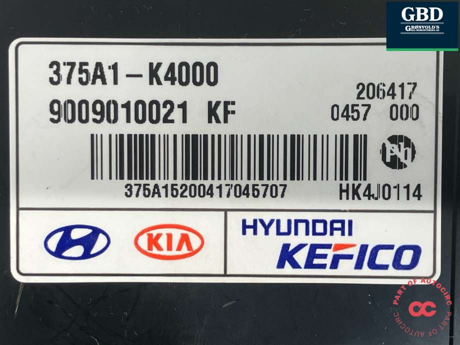 Styreenhet batteri elbil (BMS - Battery Management System) til Kia Niro 2016-2021 (375A1-K4000|)