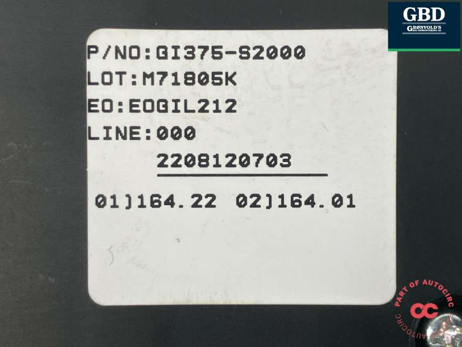 Sikringsboks til Hyundai Ioniq 5 2021-->> (GI375-S2000|)