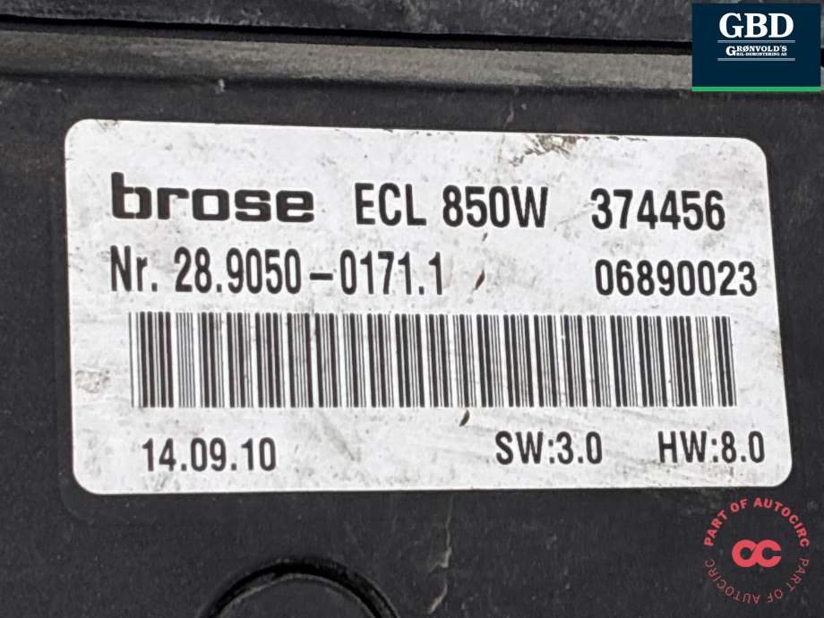 Kjølevifte elektrisk til Mercedes GL 2006-2012 (X164) (X164) (A 164 500 00 93|A 164 500 00 93 80|A2125000493)